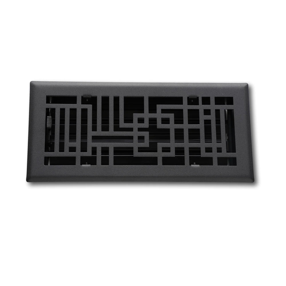 Madelyn Carter Capitman Art Deco Steel Vent Covers Vent Cover 2 x 10 (Overall: 3.625 x 11.375)