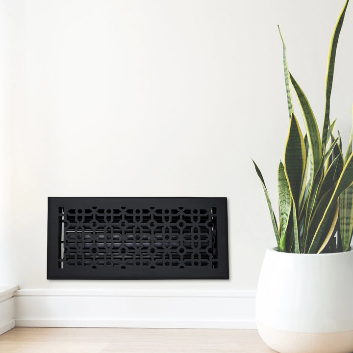 Madelyn Carter Cathedral Floor - Wall Registers (Cast Aluminum) Vent Cover Kay Hardware - VCU
