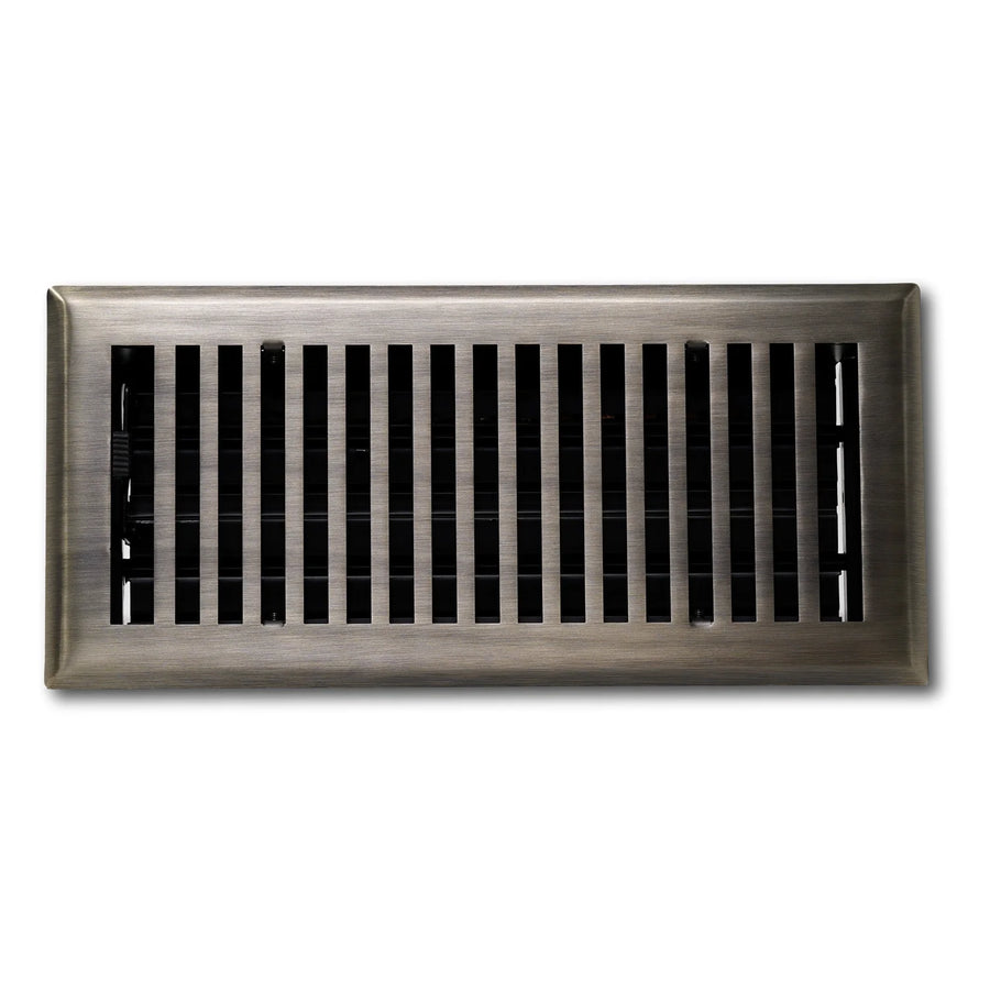 Madelyn Carter Solid Cast Brass Contemporary Vent Covers Vent Cover Kay Hardware - VCU 2 x 10 (Overall: 3.75 x 11.5) Antique Brass