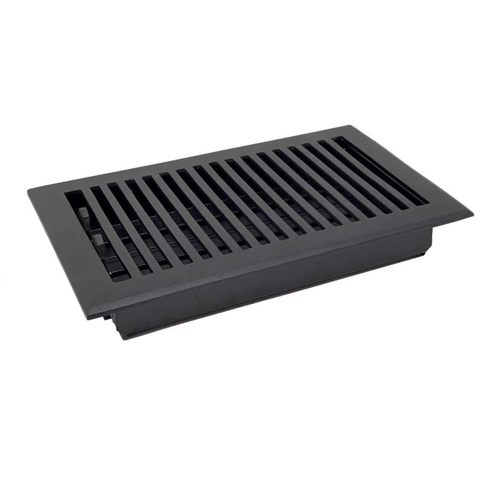 Madelyn Carter Black Contemporary Floor - Wall Vent Covers (Cast Aluminum) Vent Cover Kay Hardware - VCU