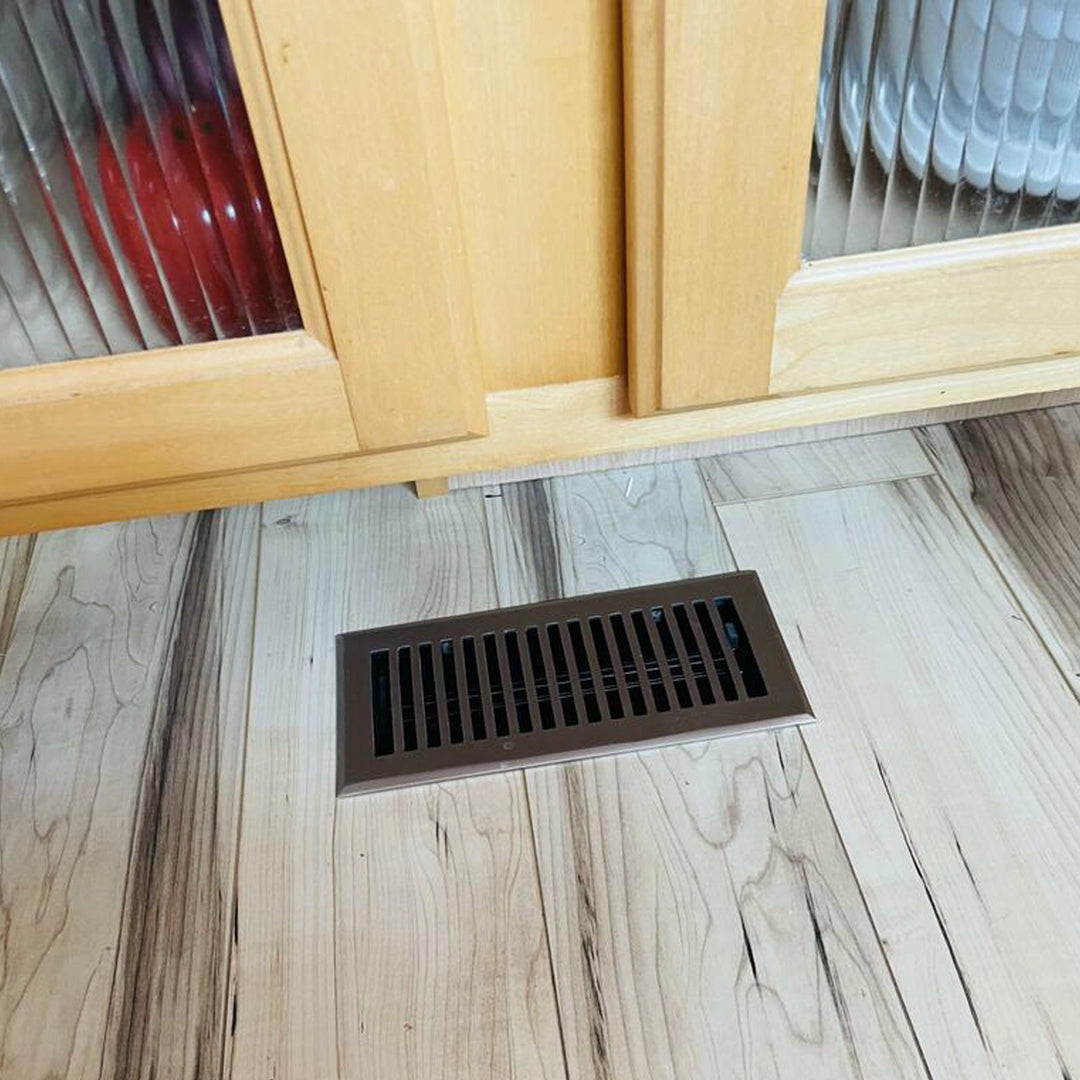 Madelyn Carter Black Contemporary Floor - Wall Vent Covers (Cast Aluminum) Vent Cover Kay Hardware - VCU