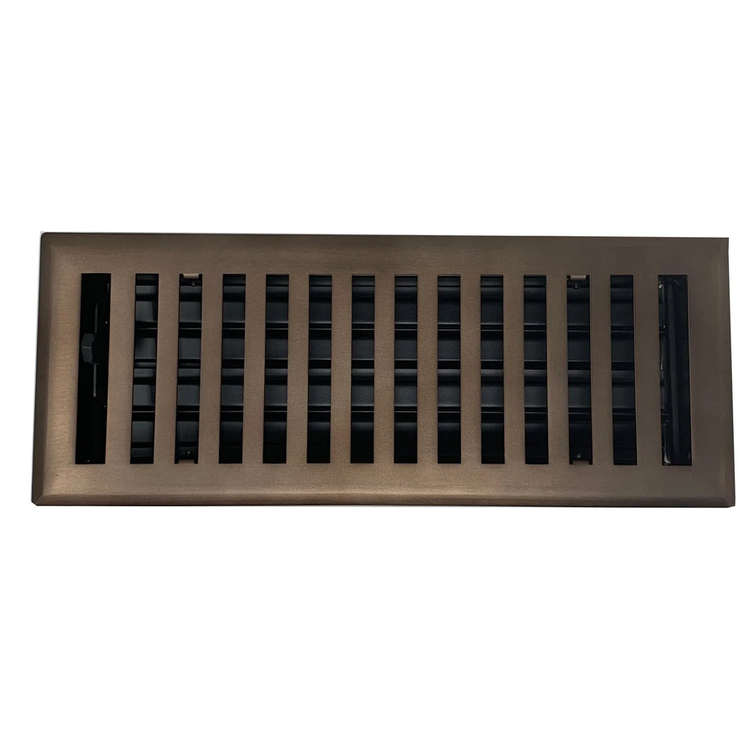 Madelyn Carter Solid Cast Brass Contemporary Vent Covers Vent Cover Kay Hardware - VCU 2 x 10 (Overall: 3.75 x 11.5) Oil Rubbed Bronze
