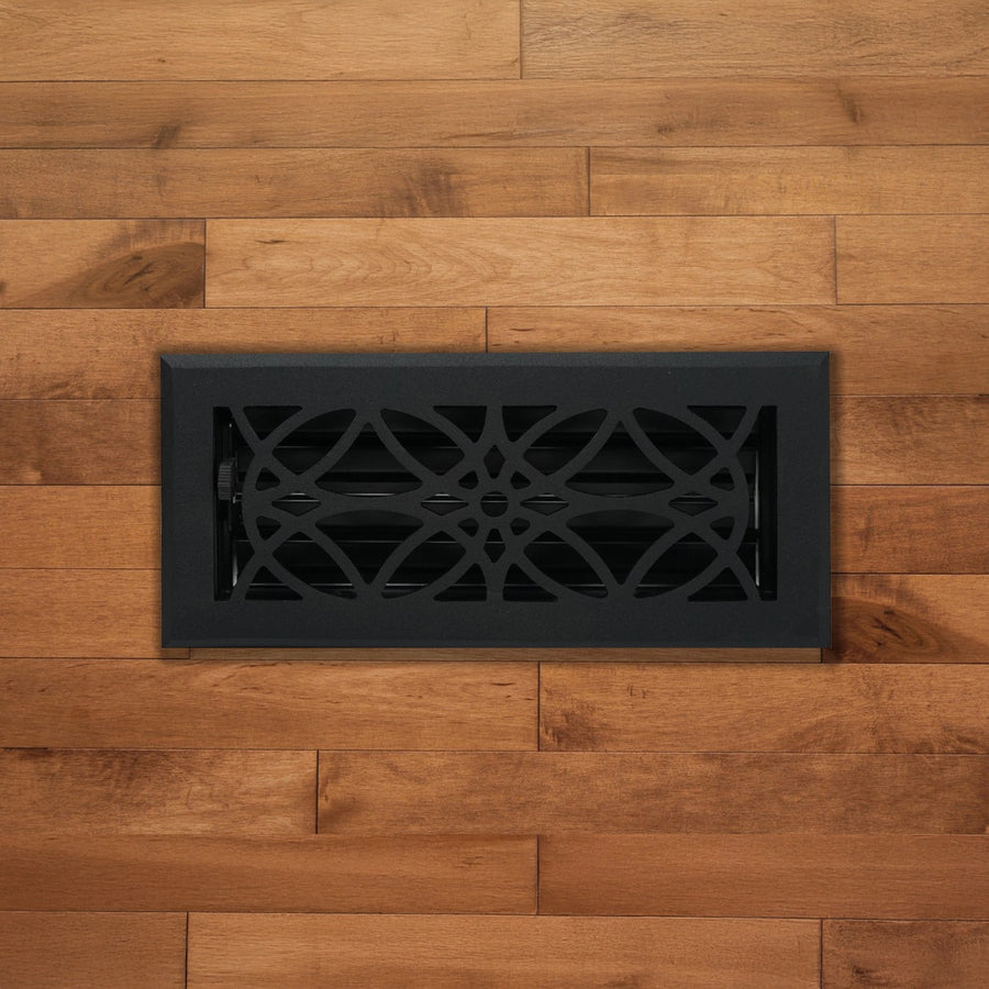Madelyn Carter Cast Aluminum Empire Floor and Wall Vent Covers Vent Cover Kay Hardware - VCU