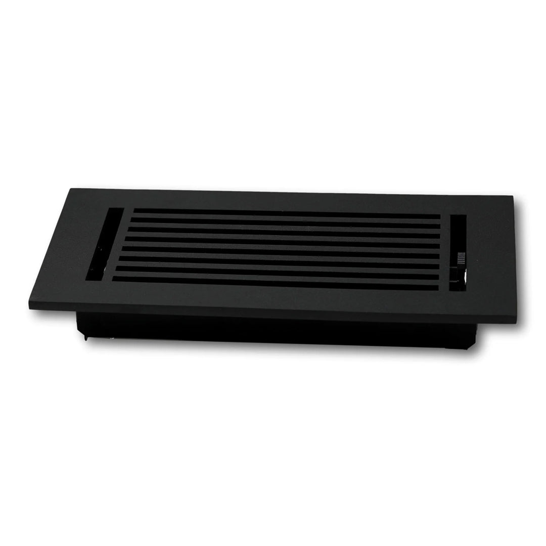 Madelyn Carter Cast Aluminum Linear Bar Vent Cover Vent Cover Asia Products - VCU 2 x 12 (Overall 3.75 x 13.5) Black