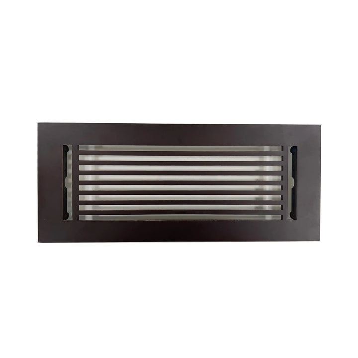 Madelyn Carter Cast Aluminum Linear Bar Vent Cover Vent Cover Asia Products - VCU 2 x 12 (Overall 3.75 x 13.5) Oxidized Bronze