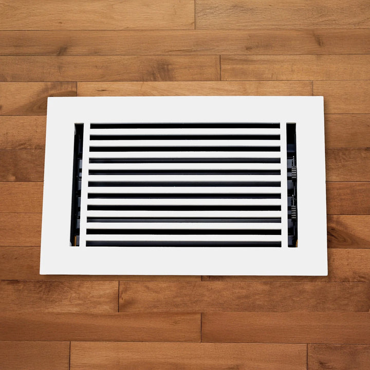 Madelyn Carter Cast Aluminum Linear Bar Vent Cover Vent Cover Asia Products - VCU 2 x 12 (Overall 3.75 x 13.5) White