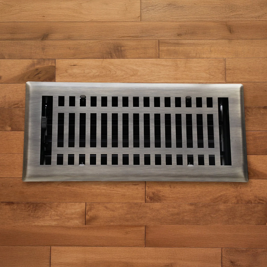 Madelyn Carter Steel Modern Vent Covers Vent Cover Kay Hardware - VCU 2 x 12 (3.625 x 13.375 Face) Brushed Nickel