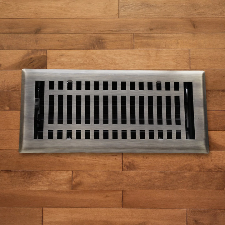 Madelyn Carter Steel Modern Vent Covers Vent Cover Kay Hardware - VCU 2 x 12 (3.625 x 13.375 Face) Brushed Nickel