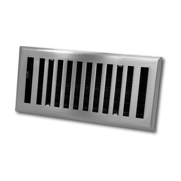 Madelyn Carter Steel Modern Chic Vent Cover Vent Cover Kay Hardware - VCU 2 x 10 (Overall: 3.625 x 11.375) Brushed Nickel