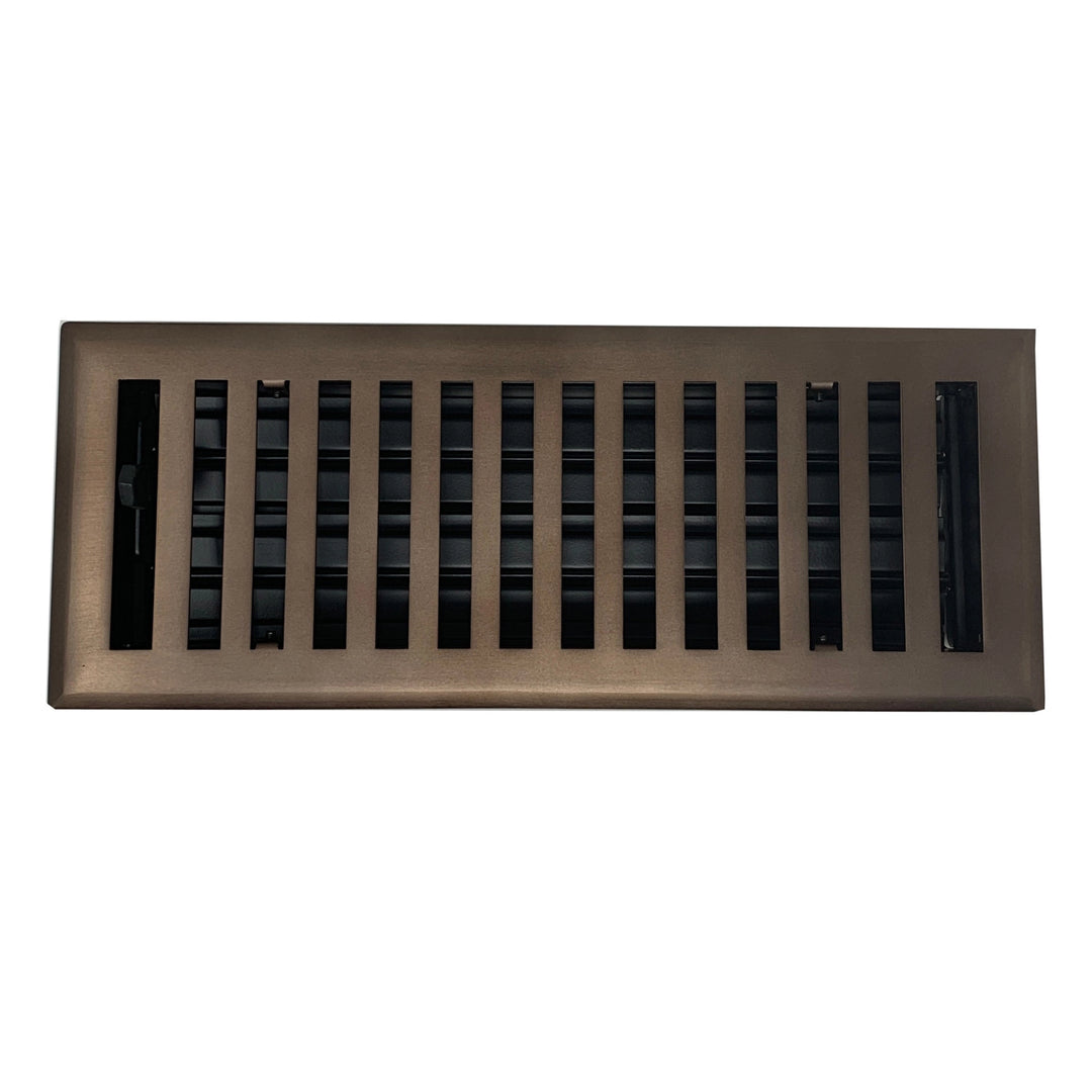Madelyn Carter Steel Modern Chic Vent Cover Vent Cover Kay Hardware - VCU 2 x 10 (Overall: 3.625 x 11.375) Oil Rubbed Bronze