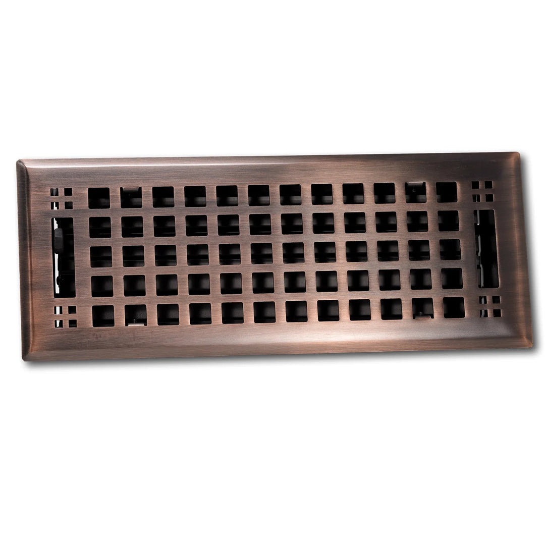 Madelyn Carter Artisan Steel Wall and Floor Vent Covers Vent Cover Kay Hardware - VCU 2 x 12 (Overall: 3.625 x 13.375) Venetian Bronze