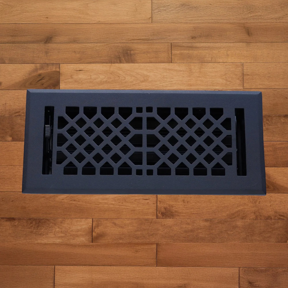 Vintage Industrial Cast Iron Vent Covers Vent Cover Kay Hardware - VCU 2 x 10 (Overall Size: 3.75 x 11.5)