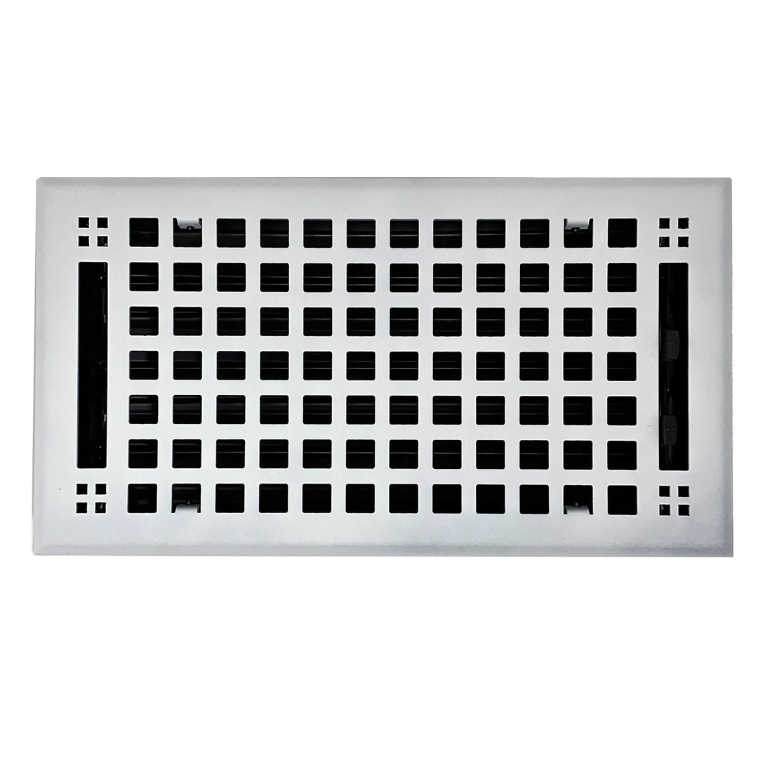 Madelyn Carter Artisan Steel Wall and Floor Vent Covers Vent Cover Kay Hardware - VCU 2 x 12 (Overall: 3.625 x 13.375) White