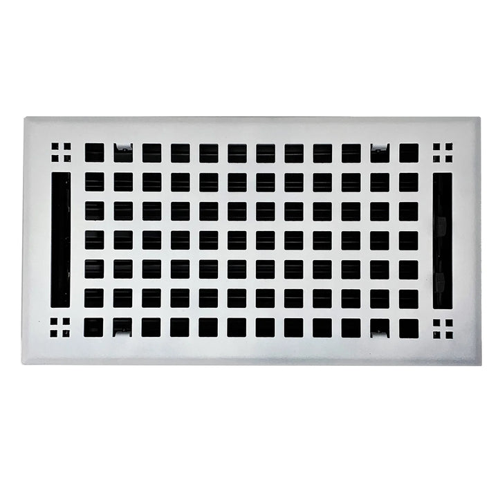 Madelyn Carter Artisan Steel Wall and Floor Vent Covers Vent Cover Kay Hardware - VCU 2 x 12 (Overall: 3.625 x 13.375) White