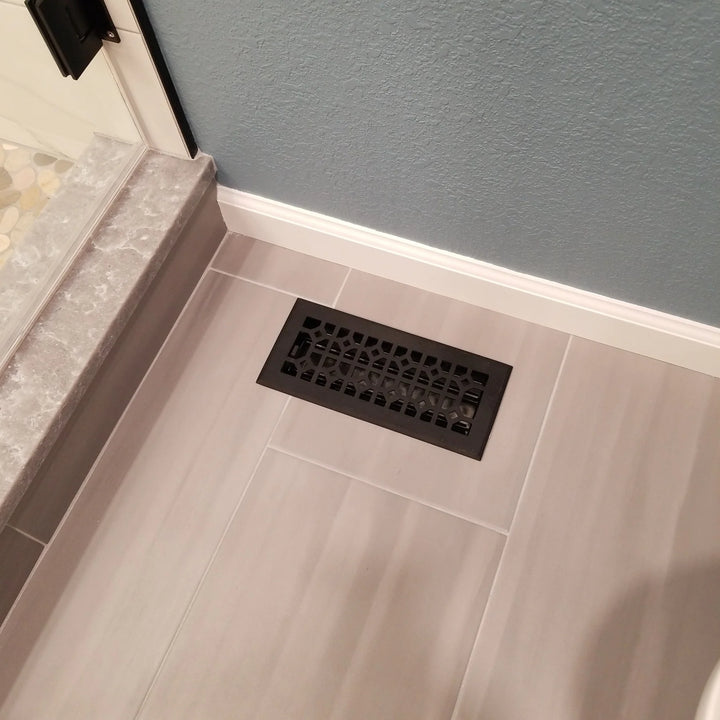 Madelyn Carter Roman Black Vent Covers (Cast Aluminum) Vent Cover Kay Hardware - VCU