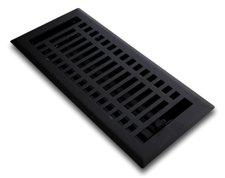 Madelyn Carter Steel Modern Chic Vent Cover Vent Cover Kay Hardware - VCU 2 x 10 (Overall: 3.625 x 11.375) Textured Black