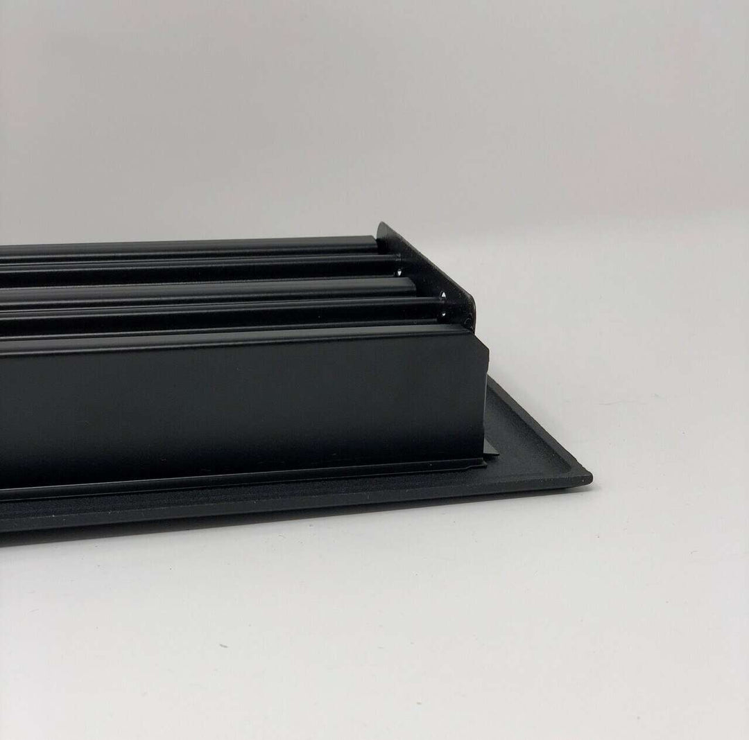 Madelyn Carter Black Contemporary Floor - Wall Vent Covers (Cast Aluminum) Vent Cover Kay Hardware - VCU
