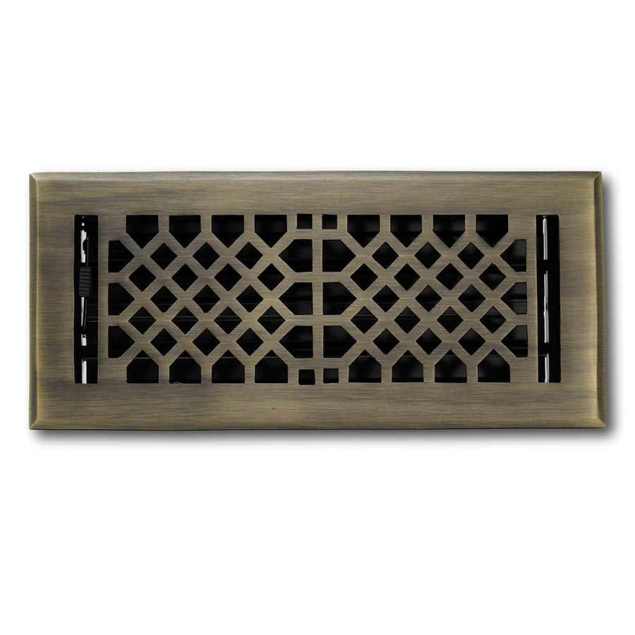 Madelyn Carter Vintage Industrial Solid Brass Vent Covers Vent Cover 4 x 12 (Overall Size: 5.25 x 13.5)