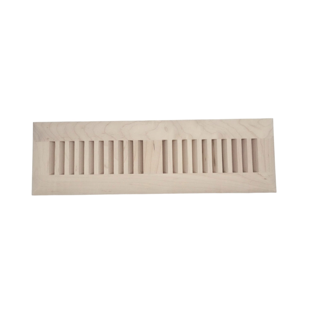 Wood Designs Insert Floor Registers - Optional Damper Insert 2.5 x 10 (Overall 3.938 x 11.438)