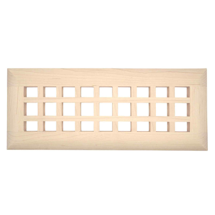 Wood Designs Grid Insert Floor Registers Insert Grillworks, Inc - VCU 2.5 x 10 (Overall 4 x 11.5) Maple