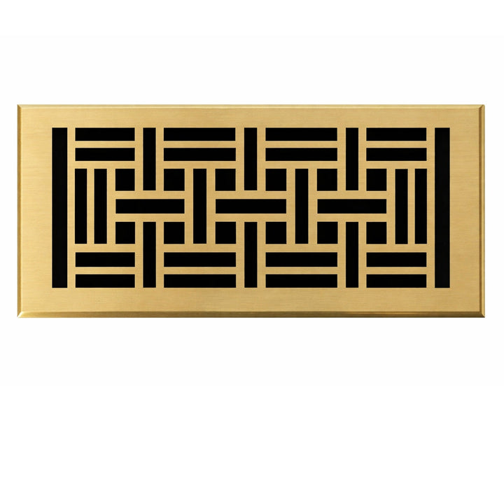 Madelyn Carter Arts and Crafts Vent Covers Vent Cover Kay Hardware - VCU 2 x 10 (Overall 3.75 x 11.5) Satin Brass