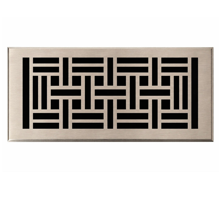 Madelyn Carter Arts and Crafts Vent Covers Vent Cover Kay Hardware - VCU 2 x 10 (Overall 3.75 x 11.5) Satin Nickel