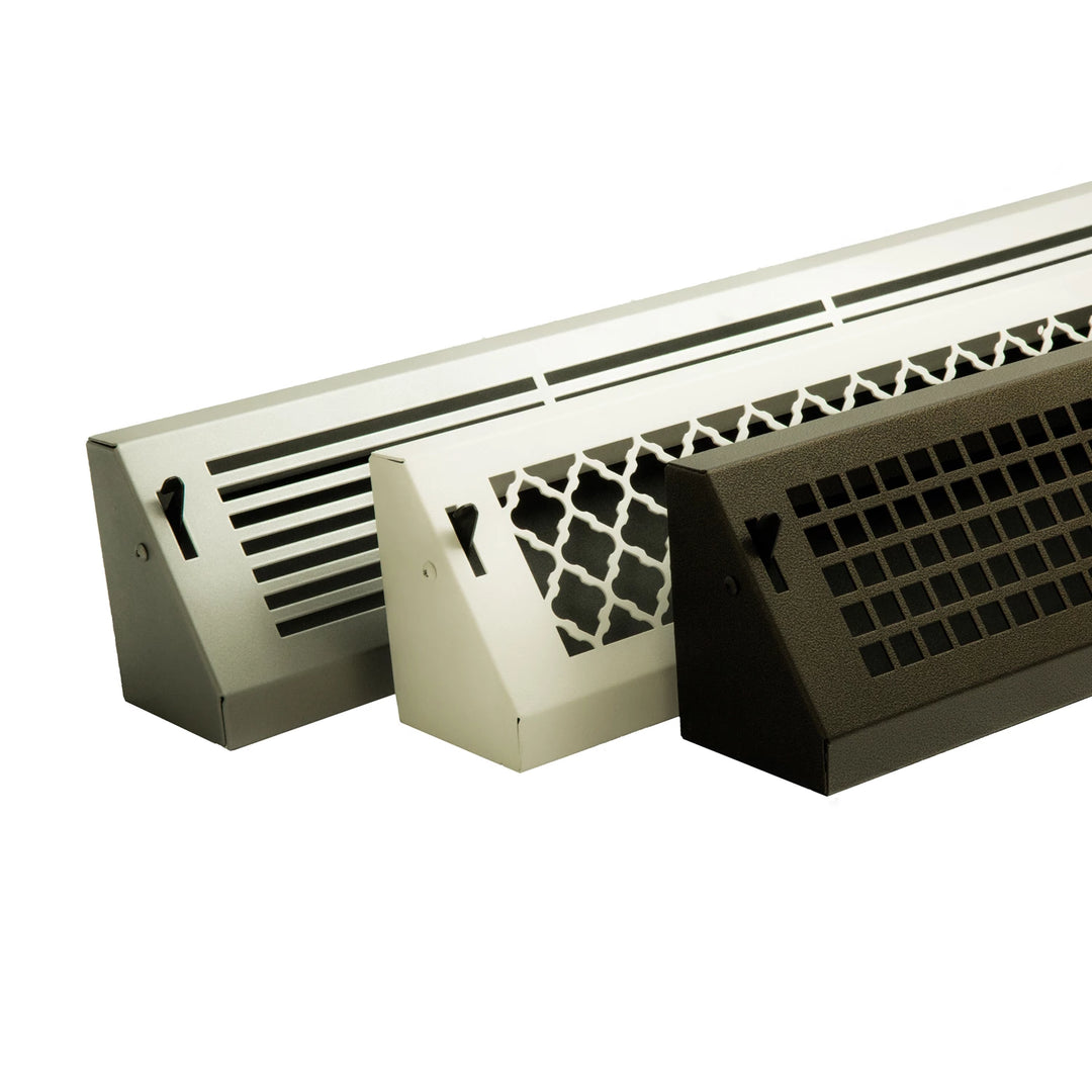 Gold Series Steel Designs Baseboard Registers and Returns 24" Baseboard Vent Steel Crest Corporation - VCU