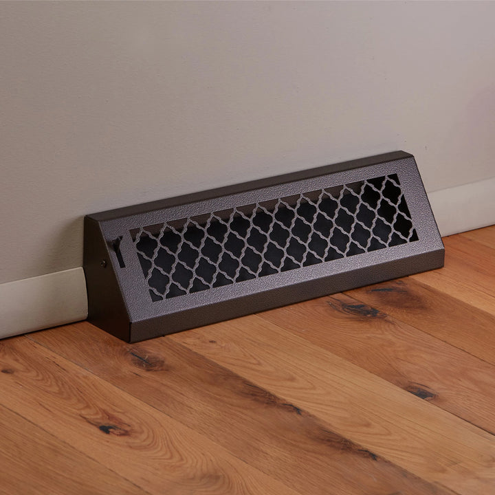 Gold Series Steel Designs Baseboard Registers and Returns 12" Baseboard Vent Steel Crest Corporation - VCU