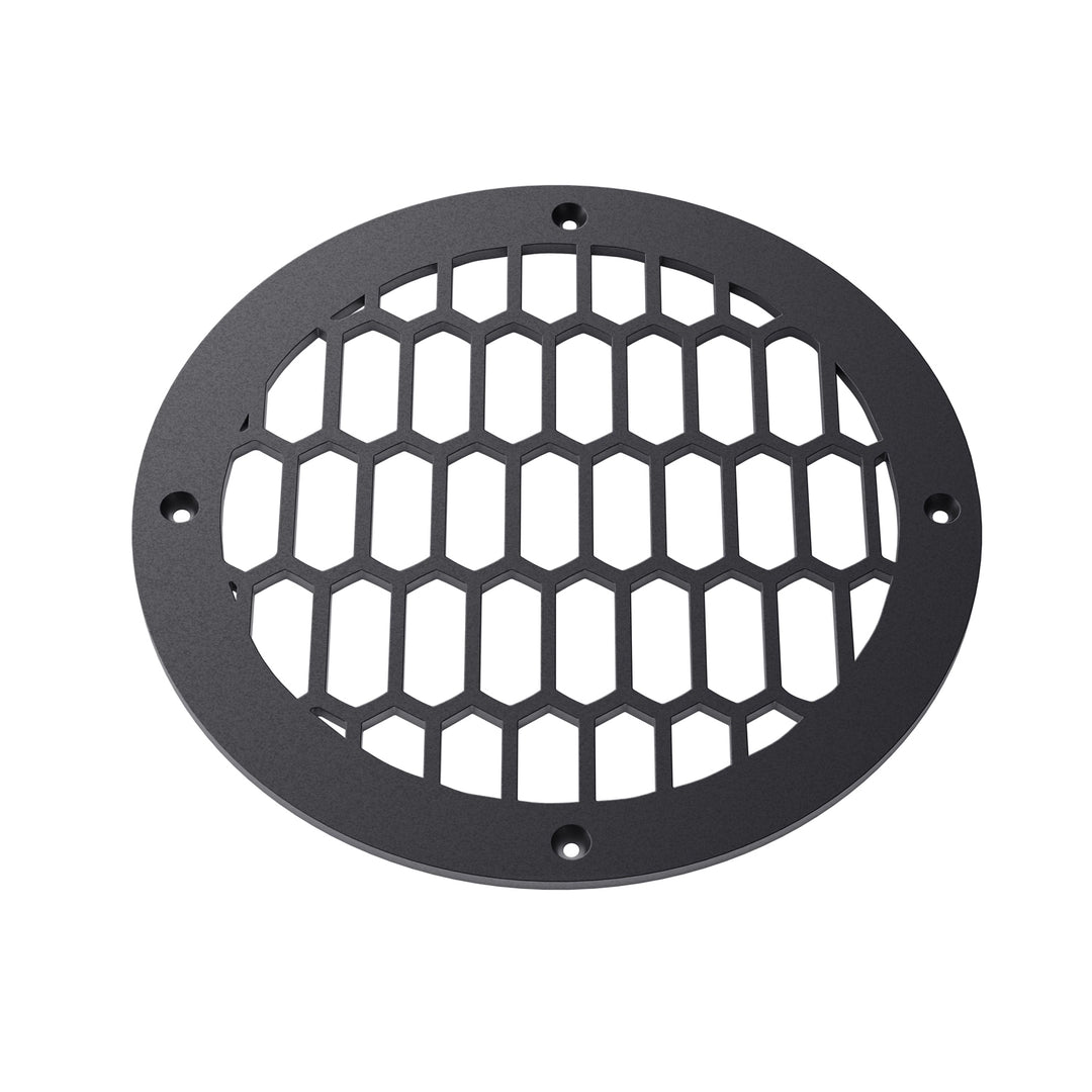Duncan Round Vent Covers Round Vent Cover Reggio Register Company, LLC - VCU 6" Diameter (Overall: 8" Diameter) Steel Black