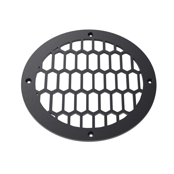 Duncan Round Vent Covers Round Vent Cover Reggio Register Company, LLC - VCU 6" Diameter (Overall: 8" Diameter) Steel Black