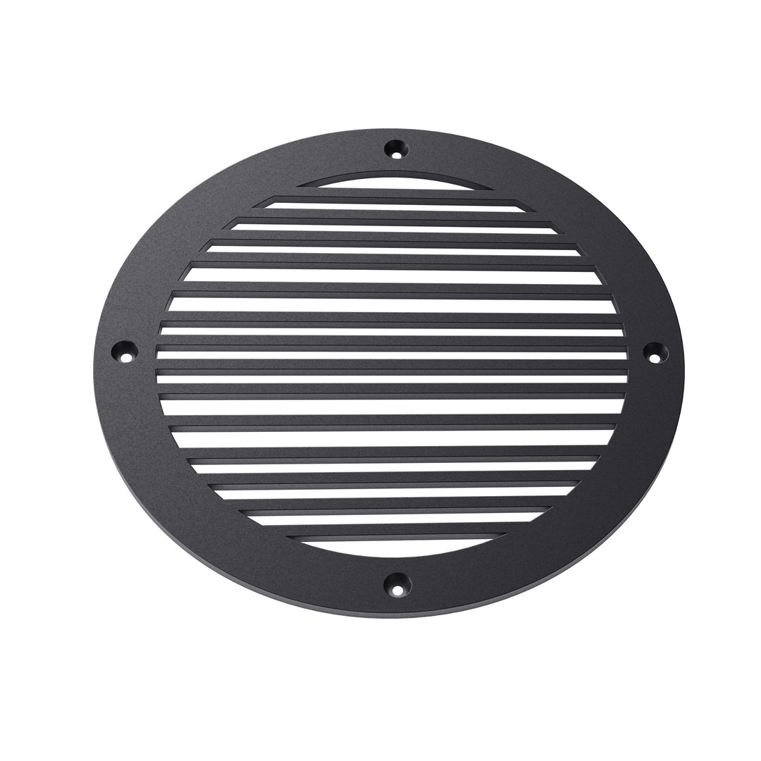 Piano Round Vent Covers Round Vent Cover Reggio Register Company, LLC - VCU 6" Diameter (Overall: 8" Diameter) Steel Black