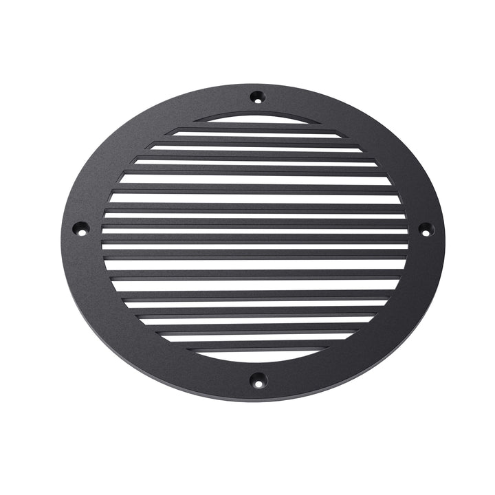 Piano Round Vent Covers Round Vent Cover Reggio Register Company, LLC - VCU 6" Diameter (Overall: 8" Diameter) Steel Black