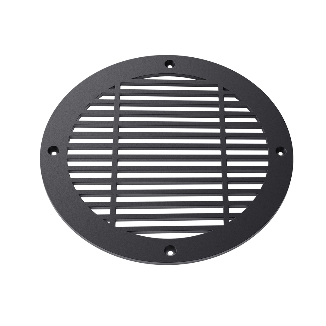 Royal Linear Round Vent Covers Round Vent Cover Reggio Register Company, LLC - VCU 6" Diameter (Overall: 8" Diameter) Steel Black