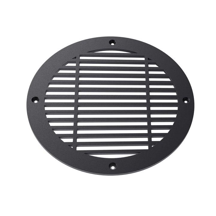 Royal Linear Round Vent Covers Round Vent Cover Reggio Register Company, LLC - VCU 6" Diameter (Overall: 8" Diameter) Steel Black