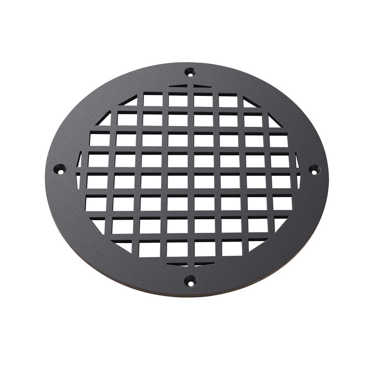 Square Round Vent Covers Round Vent Cover Reggio Register Company, LLC - VCU 6" Diameter (Overall: 8" Diameter) Steel Black