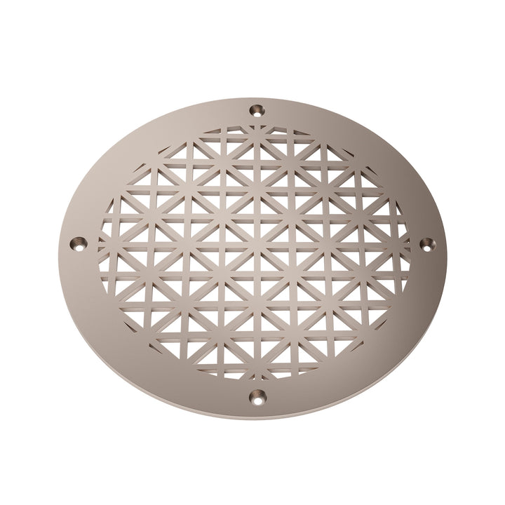 Asher Round Vent Covers Round Vent Cover Reggio Register Company, LLC - VCU 6" Diameter (Overall: 8" Diameter) Steel Champagne Bronze