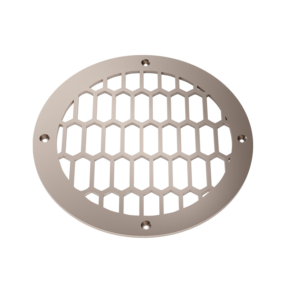Duncan Round Vent Covers Round Vent Cover Reggio Register Company, LLC - VCU 6" Diameter (Overall: 8" Diameter) Steel Champagne Bronze