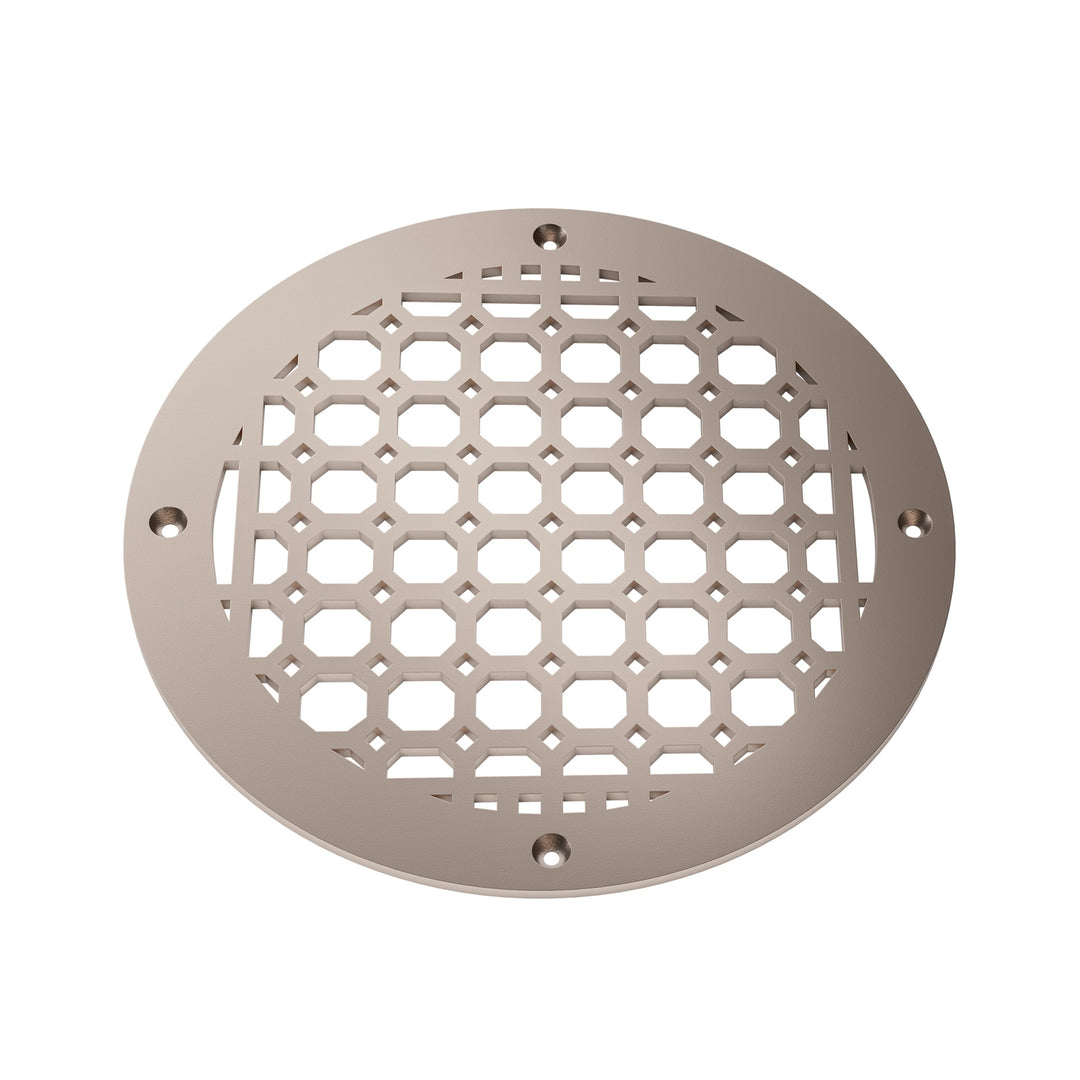 Easton Round Vent Covers Round Vent Cover Reggio Register Company, LLC - VCU 6" Diameter (Overall: 8" Diameter) Steel Champagne Bronze