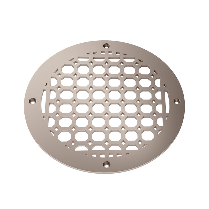 Easton Round Vent Covers Round Vent Cover Reggio Register Company, LLC - VCU 6" Diameter (Overall: 8" Diameter) Steel Champagne Bronze