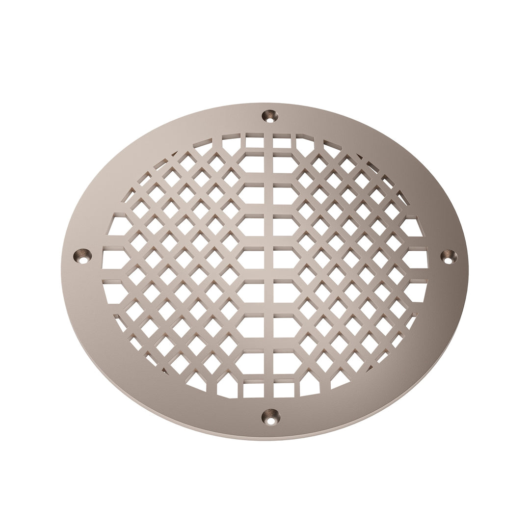 Edison Round Vent Covers Round Vent Cover Reggio Register Company, LLC - VCU 6" Diameter (Overall: 8" Diameter) Steel Champagne Bronze
