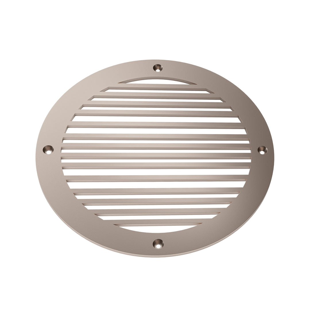 Piano Round Vent Covers Round Vent Cover Reggio Register Company, LLC - VCU 6" Diameter (Overall: 8" Diameter) Steel Champagne Bronze