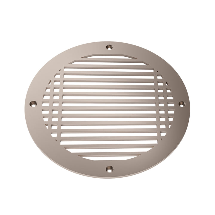 Linear Craftsman Round Vent Covers Round Vent Cover Reggio Register Company, LLC - VCU 6" Diameter (Overall: 8" Diameter) Steel Champagne Bronze