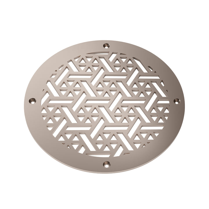 Pinwheel Round Vent Covers Round Vent Cover Reggio Register Company, LLC - VCU 6" Diameter (Overall: 8" Diameter) Steel Champagne Bronze