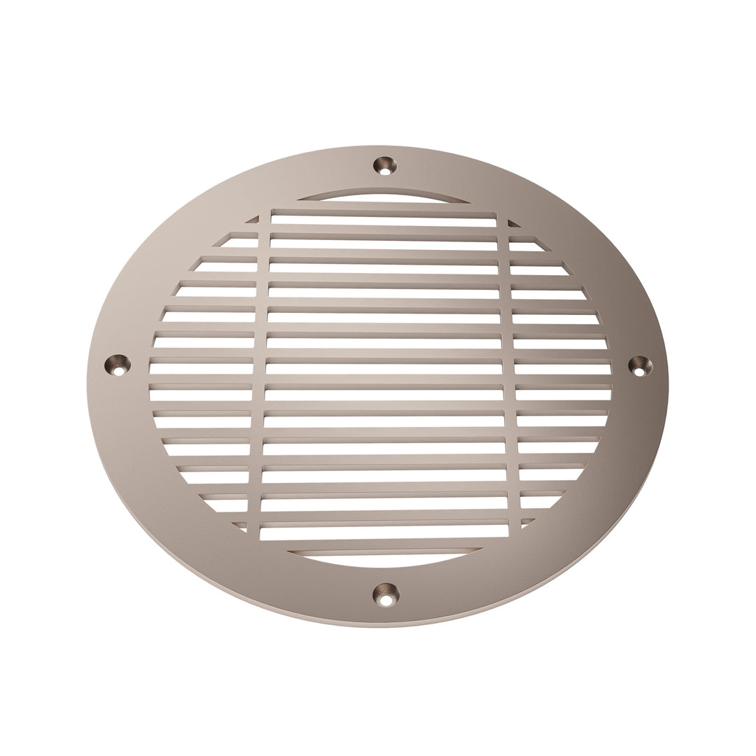Royal Linear Round Vent Covers Round Vent Cover Reggio Register Company, LLC - VCU 6" Diameter (Overall: 8" Diameter) Steel Champagne Bronze