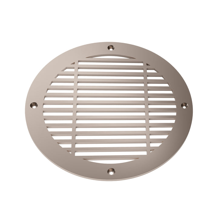 Royal Linear Round Vent Covers Round Vent Cover Reggio Register Company, LLC - VCU 6" Diameter (Overall: 8" Diameter) Steel Champagne Bronze