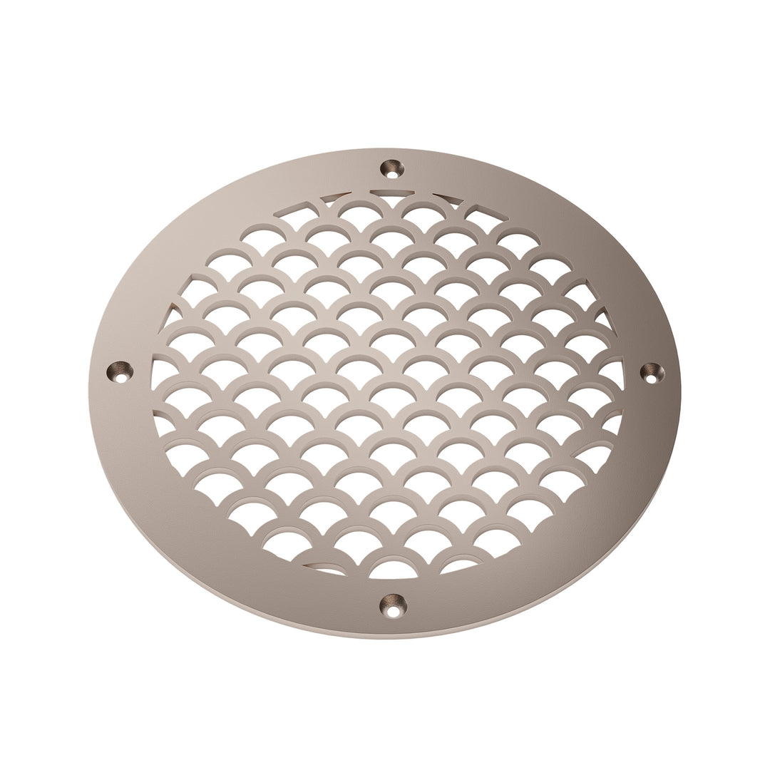 Sanibel Round Vent Covers Round Vent Cover Reggio Register Company, LLC - VCU 6" Diameter (Overall: 8" Diameter) Steel Champagne Bronze