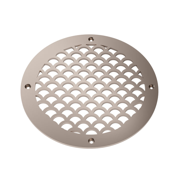 Sanibel Round Vent Covers Round Vent Cover Reggio Register Company, LLC - VCU 6" Diameter (Overall: 8" Diameter) Steel Champagne Bronze