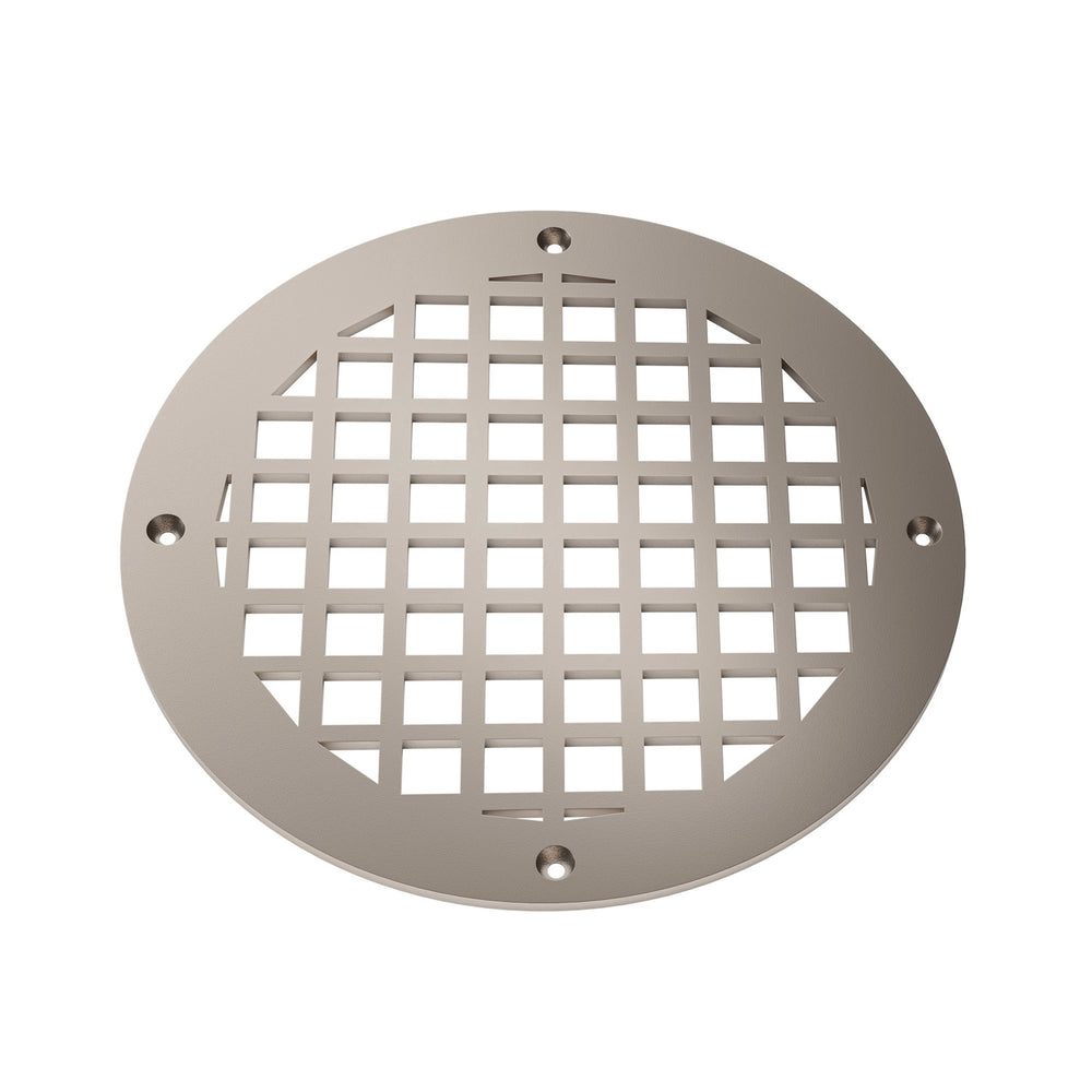 Square Round Vent Covers Round Vent Cover Reggio Register Company, LLC - VCU 6" Diameter (Overall: 8" Diameter) Steel Champagne Bronze