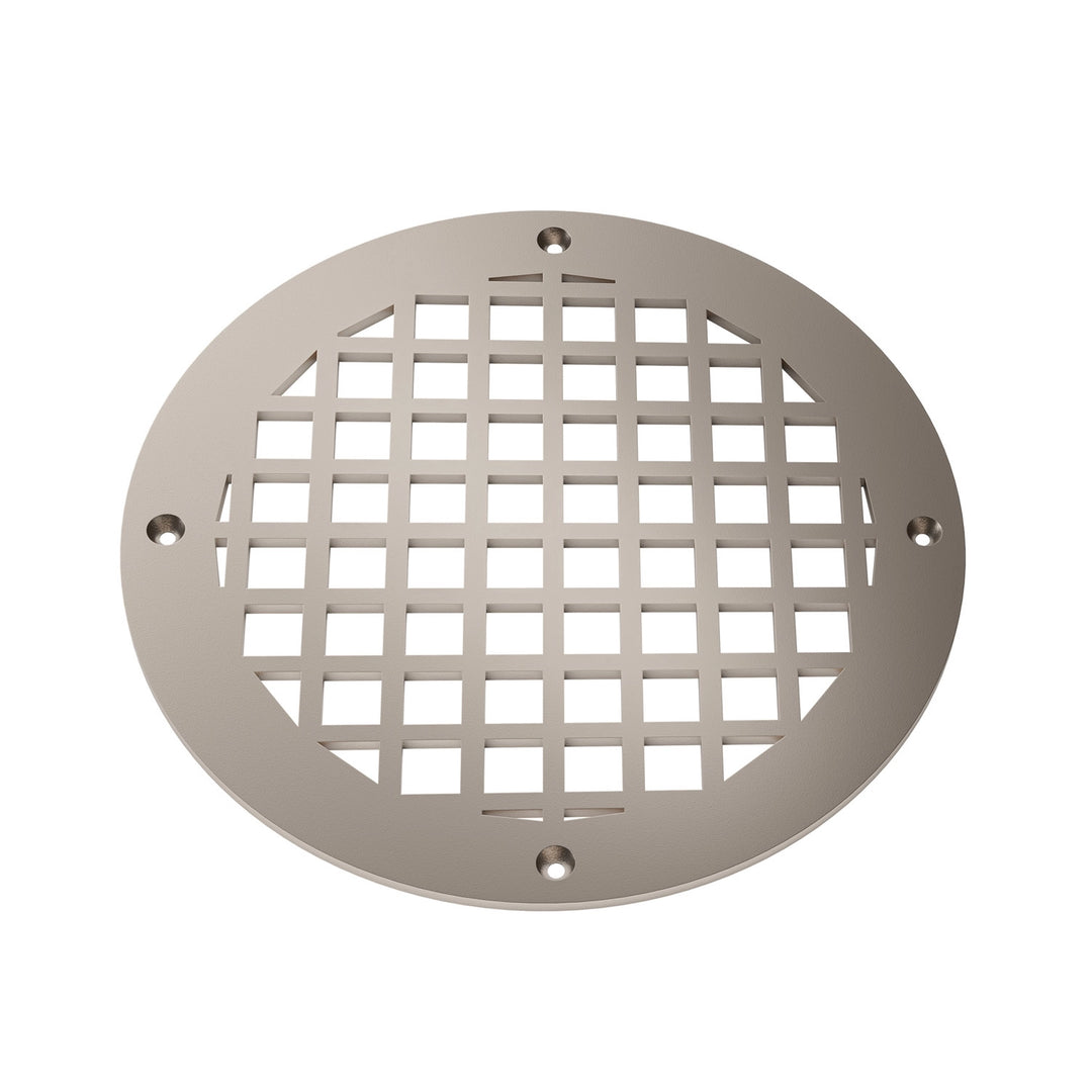 Square Round Vent Covers Round Vent Cover Reggio Register Company, LLC - VCU 6" Diameter (Overall: 8" Diameter) Steel Champagne Bronze