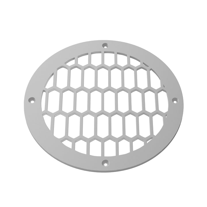 Duncan Round Vent Covers Round Vent Cover Reggio Register Company, LLC - VCU 6" Diameter (Overall: 8" Diameter) Steel Gray